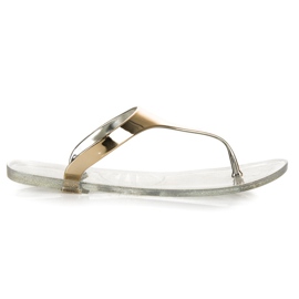 Vinceza Gummi-Flip-Flops gelb