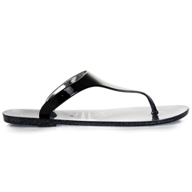 Vinceza Gummi-Flip-Flops schwarz