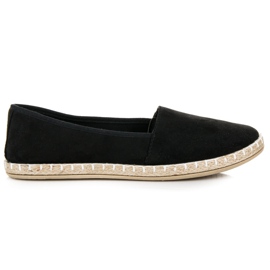 Espadrilles aus Wildleder schwarz