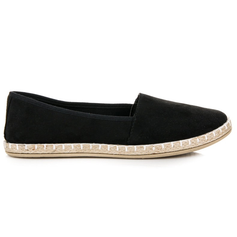 Espadrilles aus Wildleder schwarz
