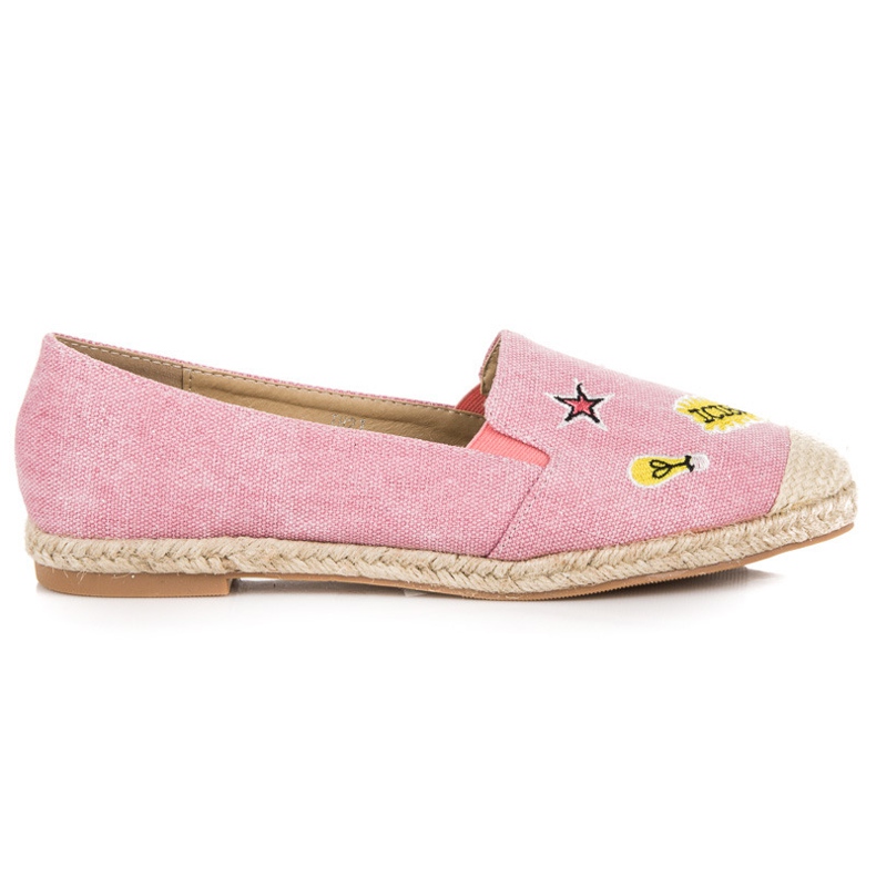 Seastar Espadrilles mit Patches rosa