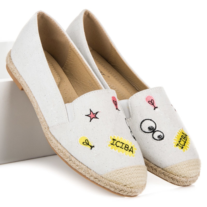 Seastar Espadrilles mit Patches weiß