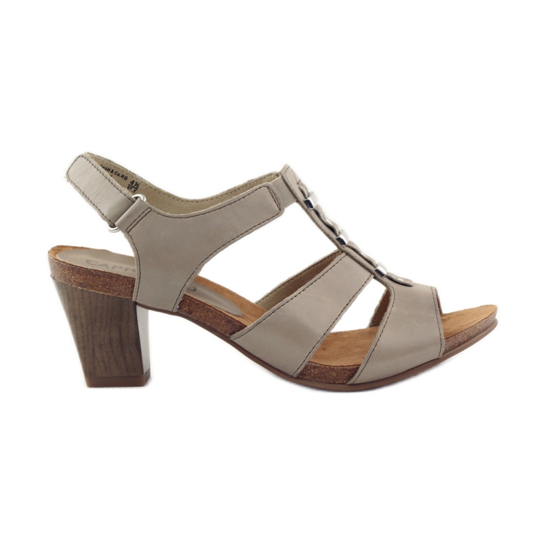 Caprice Sandalen Damenschuhe mit Klettverschluss 28309 braun mehrfarbig