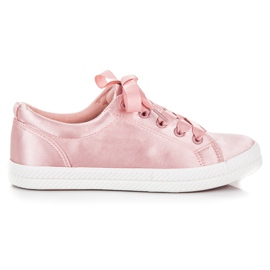 Kylie Satin-Turnschuhe rosa