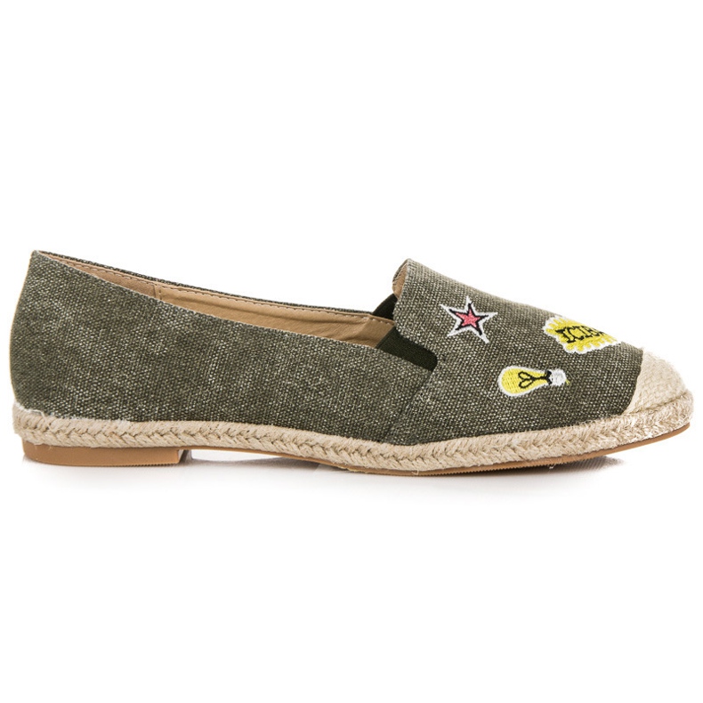 Seastar Espadrilles mit Patches grün