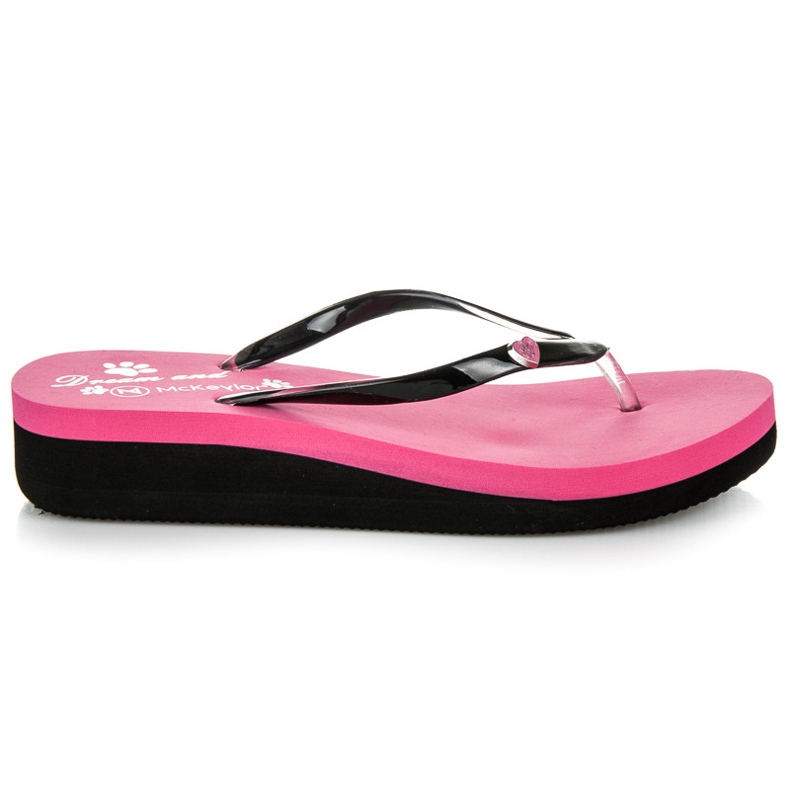 Mckeylor Rosa Keilpantoffeln