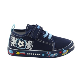American Club Amerikanische Turnschuhe Sneakers Lederinnensohle marineblau blau weiß
