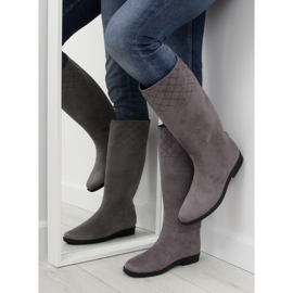 Graue Damengaloschen grau D62P Grau