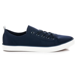 Camo Textil-Sneaker für Damen blau