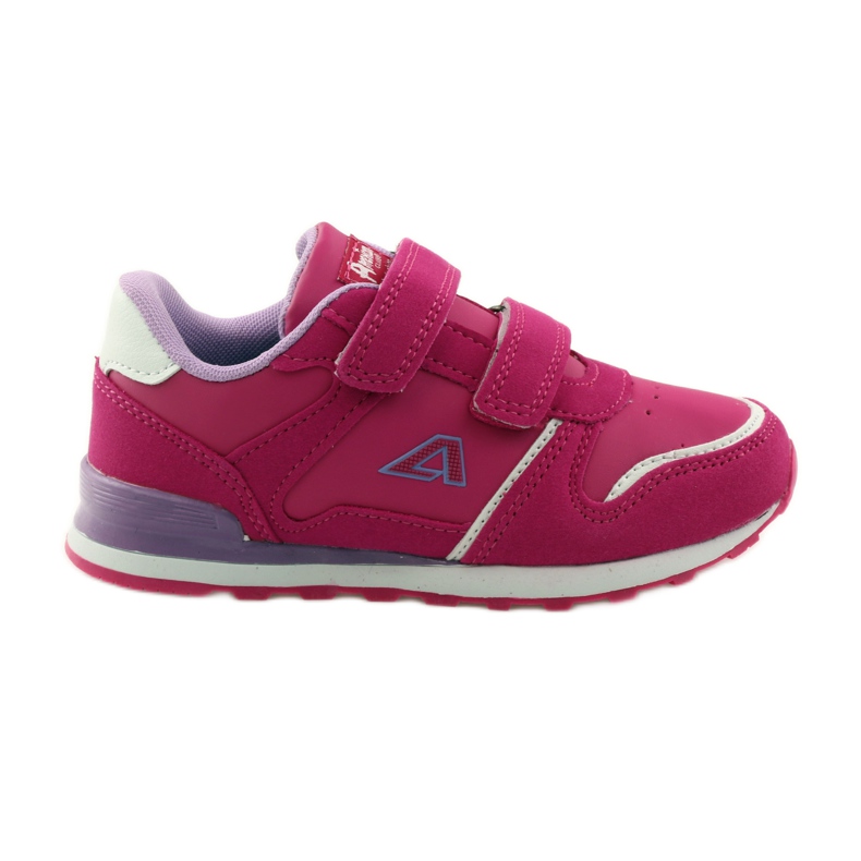 American Club Sportliche amerikanische Jogging-Lederdecksohle rosa