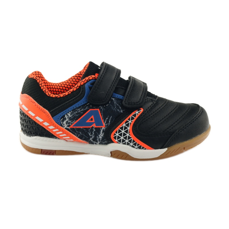 American Club ADI Indoor-Sneaker 170620 schwarz, orange, blau weiß