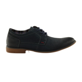 American Club Amerikanische 5418 Herrenschuhe navy blau