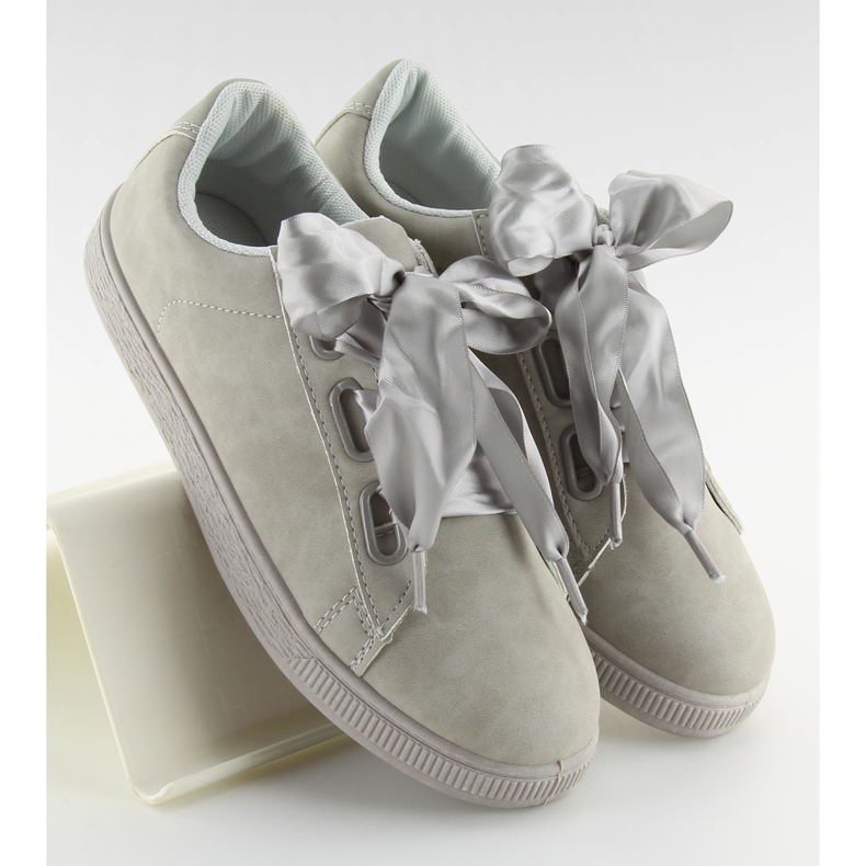 Graue BL1250-SP graue Turnschuhe mit Schleife