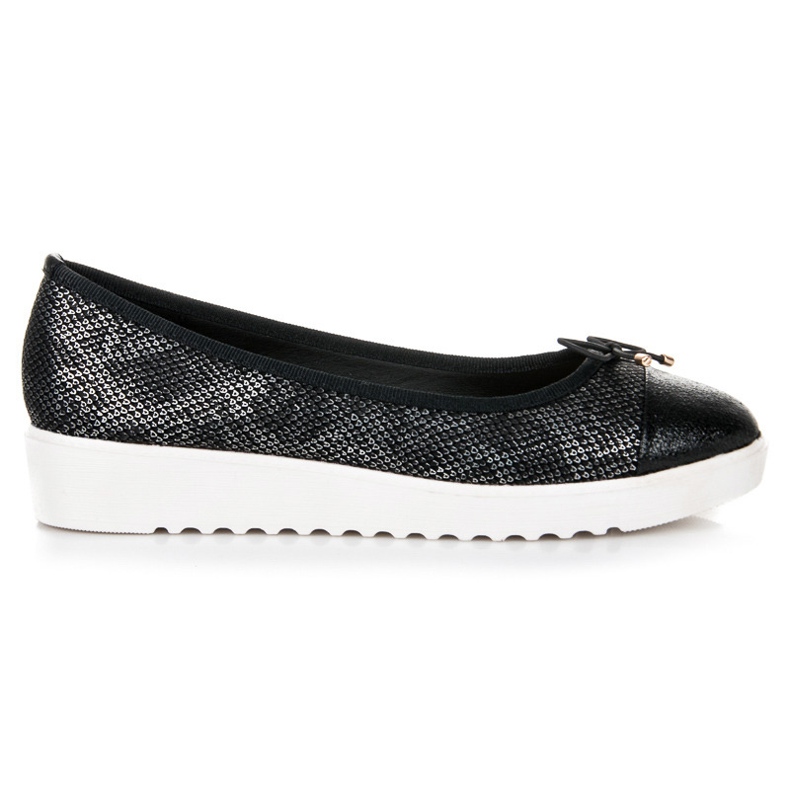 Bestelle Ballerinas mit Muster schwarz