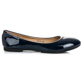 Lackierte Ballerinas blau