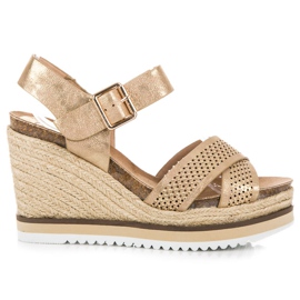 Kylie Keilsandalen gelb