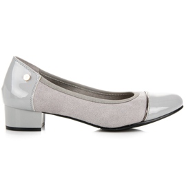 Vices Lässige Schuhe mit niedrigem Absatz grau