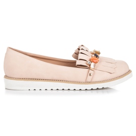 Vices Loafer mit Perlen braun