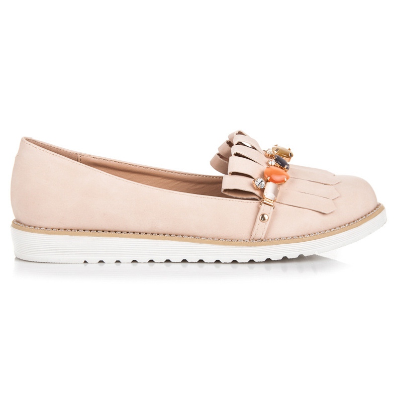 Vices Loafer mit Perlen braun