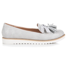 Vices Wildleder Herren mit Fransen grau