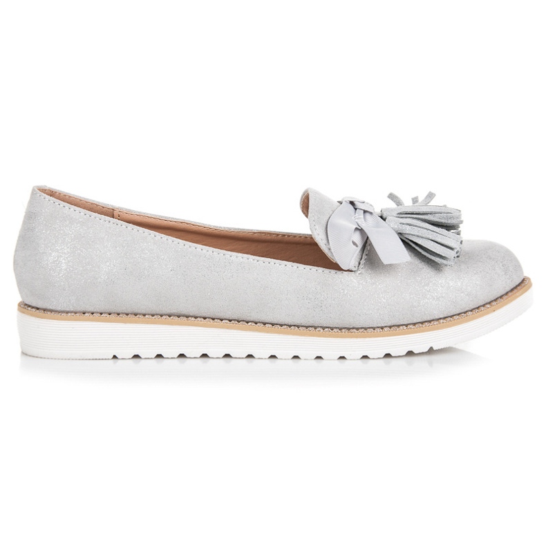 Vices Wildleder Herren mit Fransen grau