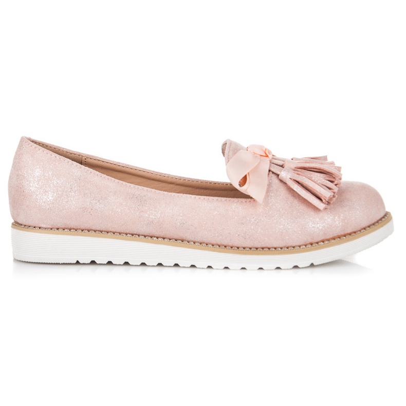 Vices Wildleder-Herren mit Fransen rosa