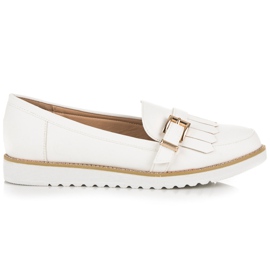 Vices Loafer mit dekorativer Schnalle weiß
