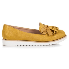 Vices Wildleder Herren mit Fransen gelb