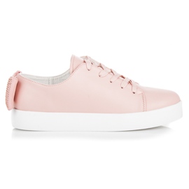 Vices Gebundene Turnschuhe mit Schleife rosa