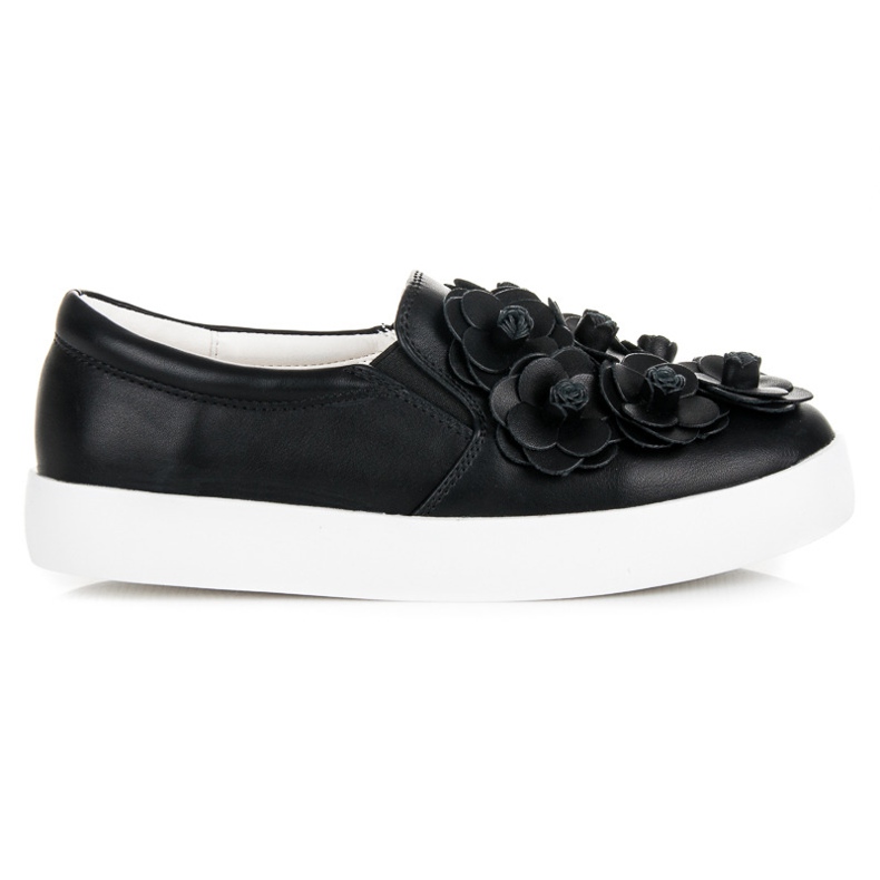 Vices Dekorative Slipons schwarz