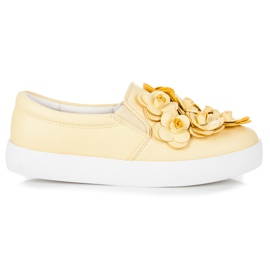 Vices Dekorative Slipons gelb