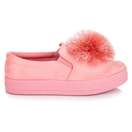 Vices Wildleder-Slipper mit Quaste rosa
