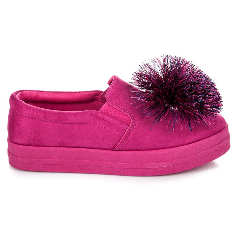 Vices Wildleder-Slipper mit Quaste rosa