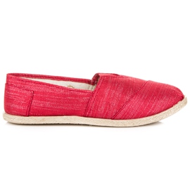 Espadrilles zum Hineinschlüpfen rot