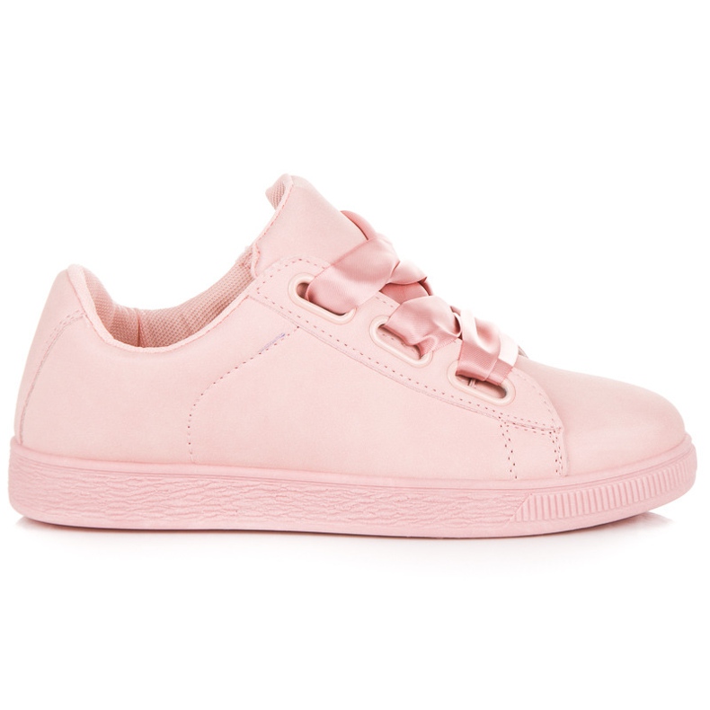 Stylische Turnschuhe mit Schleife rosa