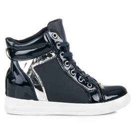 Emaks Lackierte Turnschuhe blau