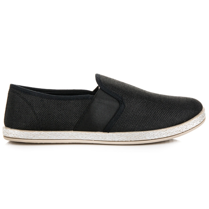 Muto Slipons, Espadrilles schwarz