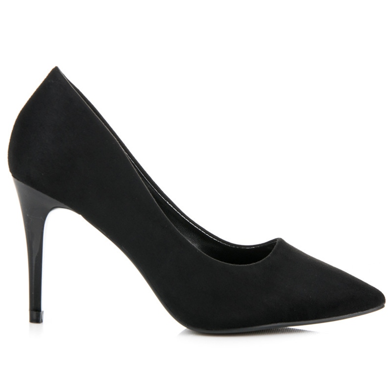 Pumps aus schwarzem Wildleder