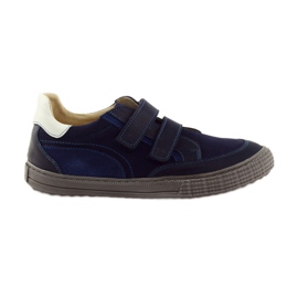 Jungenschuhe mit Rüben Bartuś marineblau