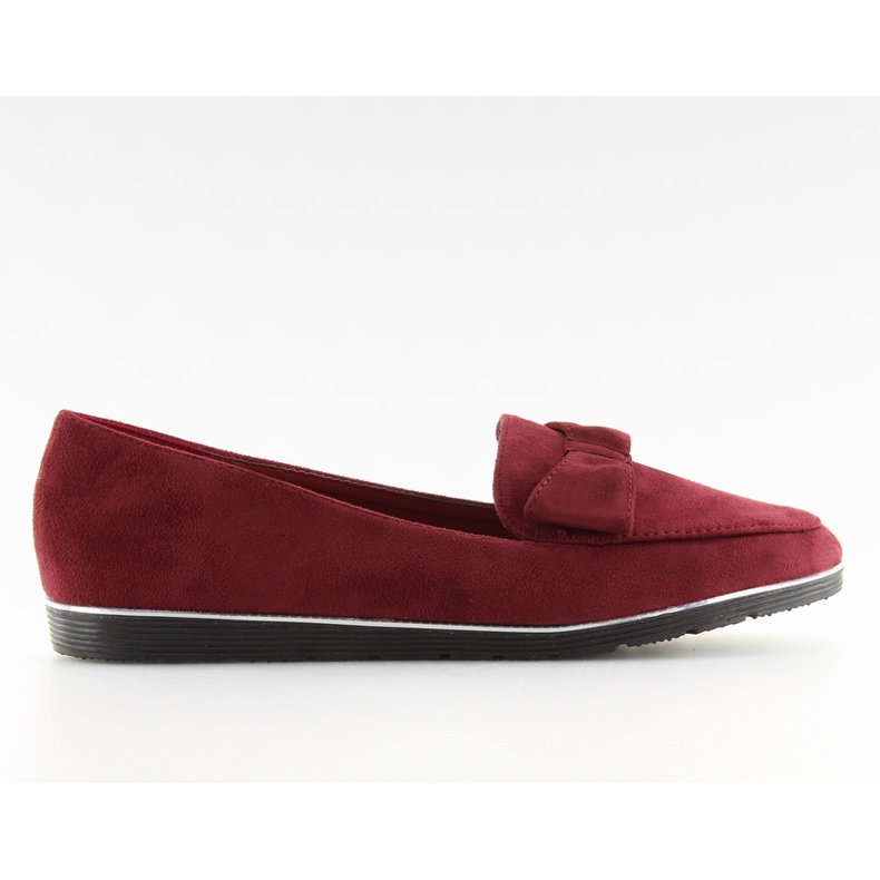 Burgunderrote Damenloafer 127-2 rot
