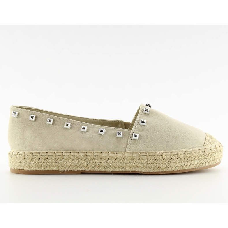 Beige Espadrilles für Damen 99-17 beige