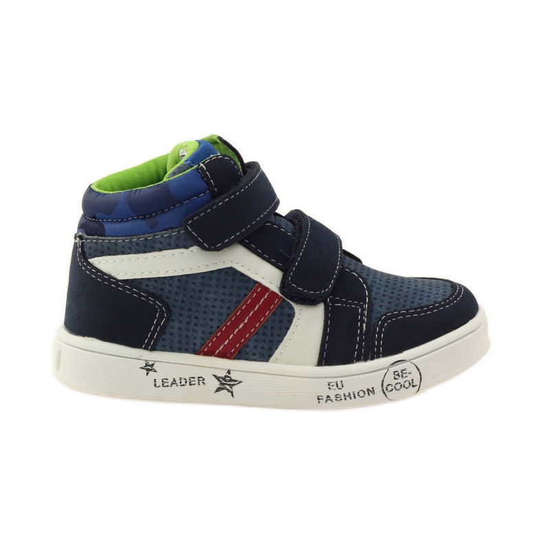 American Club Amerikanische 17353 Sportschuhe navy blau rot weiß