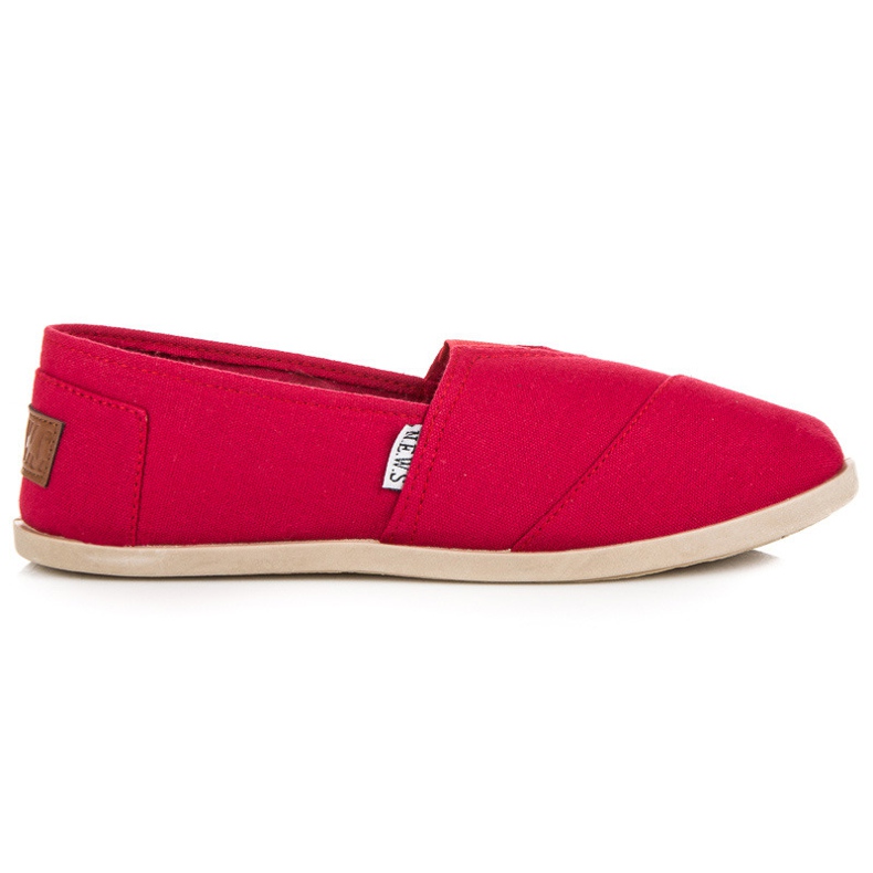 Rote Slip-On-Turnschuhe