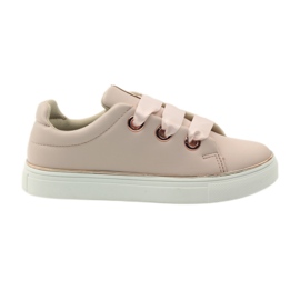 American Club Sneakers Satin American 17508 Schnürsenkel rosa