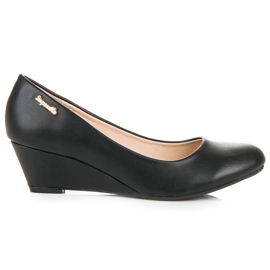 Super Me Schwarze Keilpumps