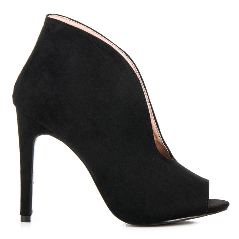 Frühlingsstiefel aus Wildleder schwarz