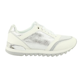American Club Frauen Sportschuhe 16355 Weiß/Silber grau