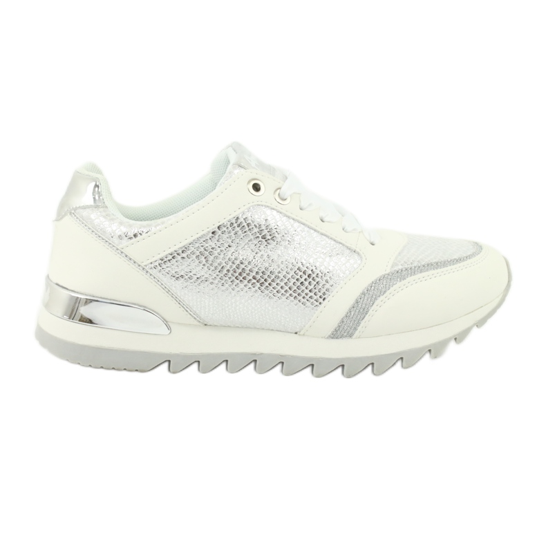 American Club Frauen Sportschuhe 16355 Weiß/Silber grau