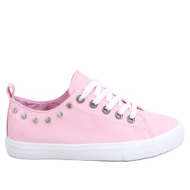 Sneaker mit rosa Zirkonias BL122p Pink