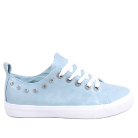 Blau BL122p Blaue Sneakers mit Zirkonia